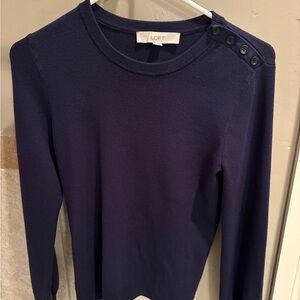 LOFT Dark Blue Knit sweater